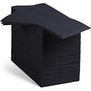2Ply 1/8 Dinner Napkin Black-10X100