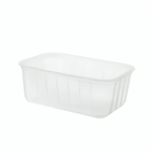 1000ML Clear White Colour Container for takeaway