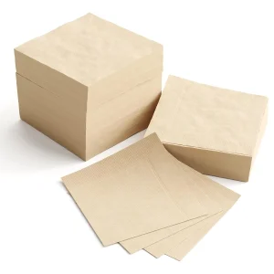 2 PLY Brown cocktail napkin-10X100