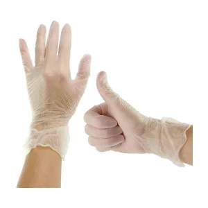 Vinyl gloves powder free – Clear Large