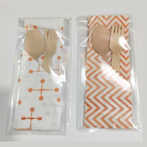 Wooden Cutlery Combo [Fork, Knif, Nepkin]
