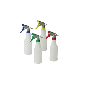 Blue spray bottle with triggers( red, blue, yellow,green) 500ml